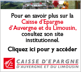 Consultez le site Institutionnel de la Caisse d'Epargne d'Auvergne et du Limousin