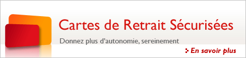 Carte de retrait sécurisée