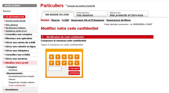 Changer code